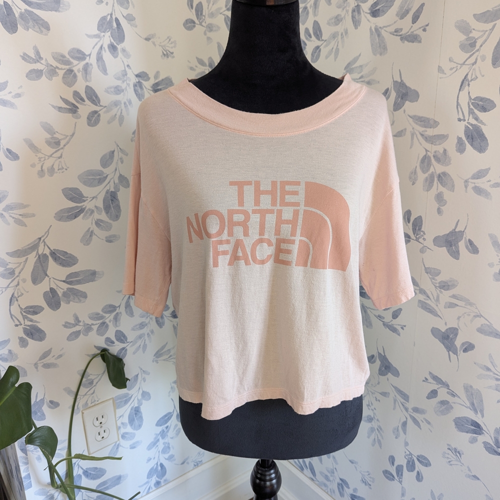 The North Face Women's Pink Crop Top Tee Size medium